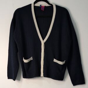 Elegant NO NAME Navy and Cream Women's Cardigan